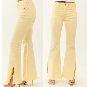 Split Hem Flare Jeans